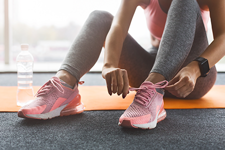 woman exercising