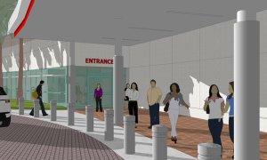 Rendering of the Patient Entrance. 
