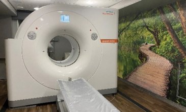 Mobile Positron Emission Tomography (PET)/ Computerized Tomography (CT) machine