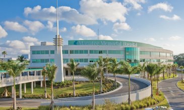 Vista aérea del Manatee Memorial Hospital