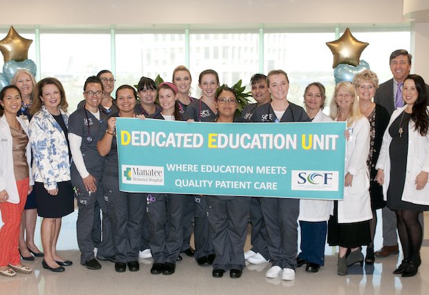 Manatee Memorial Hospital Opens a Dedicated Education Unit Nursing Students